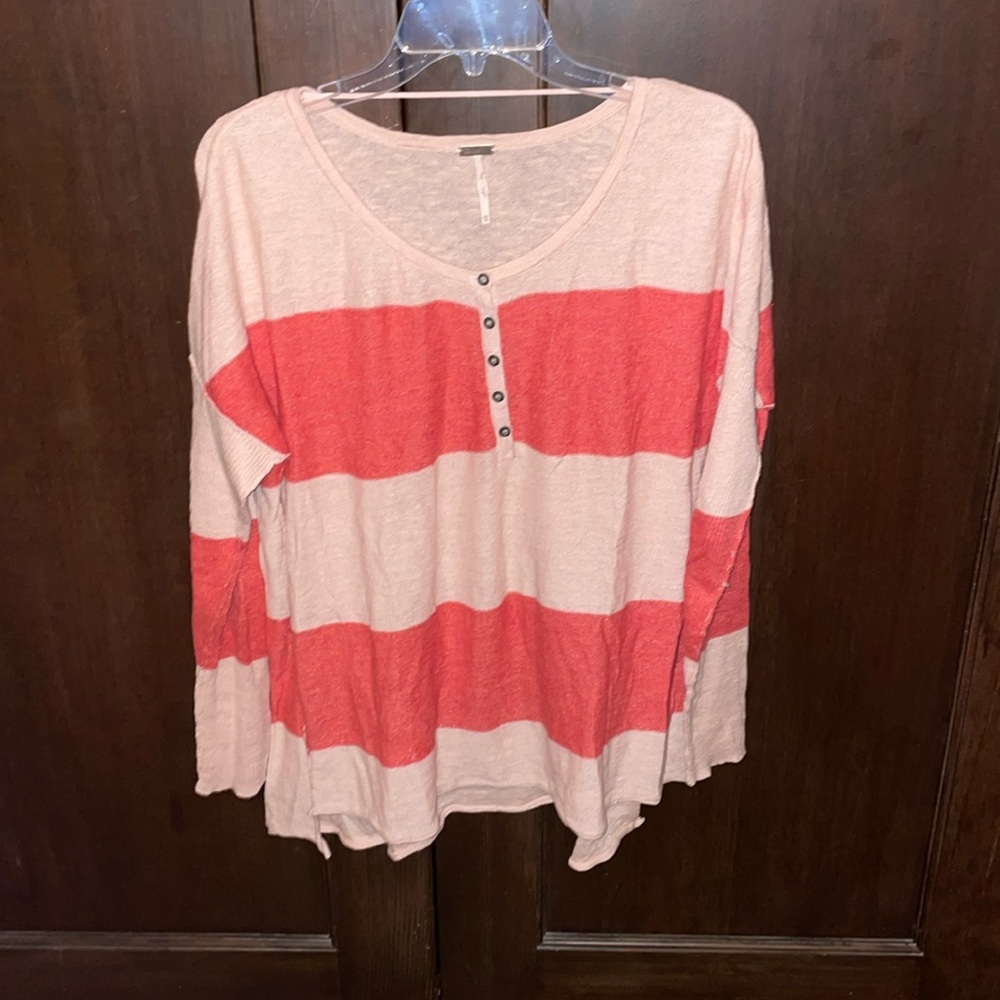 Free People FP Beach Striped Top